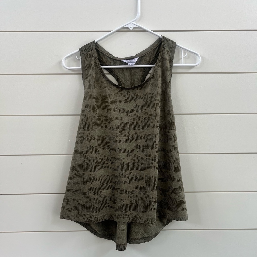 Danskin Green Asymmetrical Relaxed Tank Top